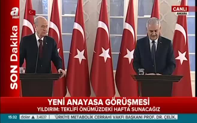 Yıldırım ile Bahçeli ortak açıklama yaptı