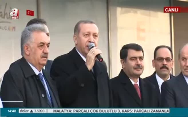 Erdoğan'ın alışveriş merkezi açılışı ardında yaptığı konuşma