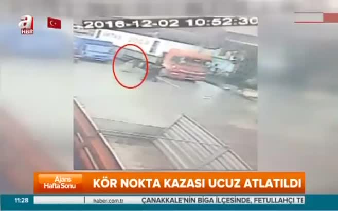 TIR ve kamyonda kör noktaya dikkat!