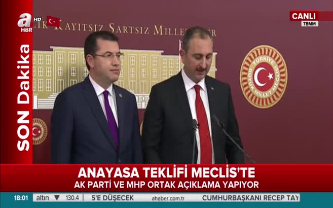 Abdulhamit Gül'den yeni anayasa açıklaması
