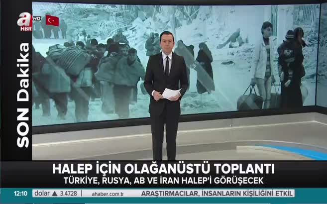 Türkiye, Rusya, AB ve İran Halep için toplanıyor