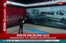 Rizede zincirleme kaza: Olay yerinden ilk görüntüler