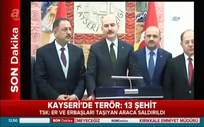 İçişleri Bakanı Soylu Kayseri saldırıyla ilgili açıklama yaptı