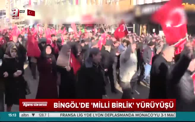 Bingöl’de ‘milli birlik’ yürüyüşü gerçekleştirildi