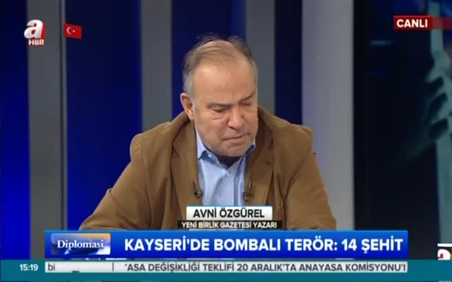 Avni Özgürel: Bombalar ABD kaynaklı olabilir