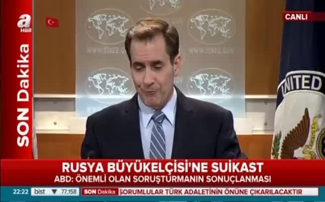 ABD'den Büyükelçi suikastine terör yorumu