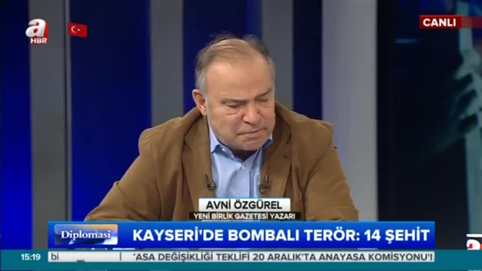 Avni Özgürel: Bombalar ABD kaynaklı olabilir