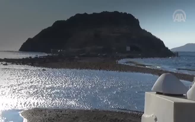 Deniz çekildi tarihi surlar ortaya çıktı