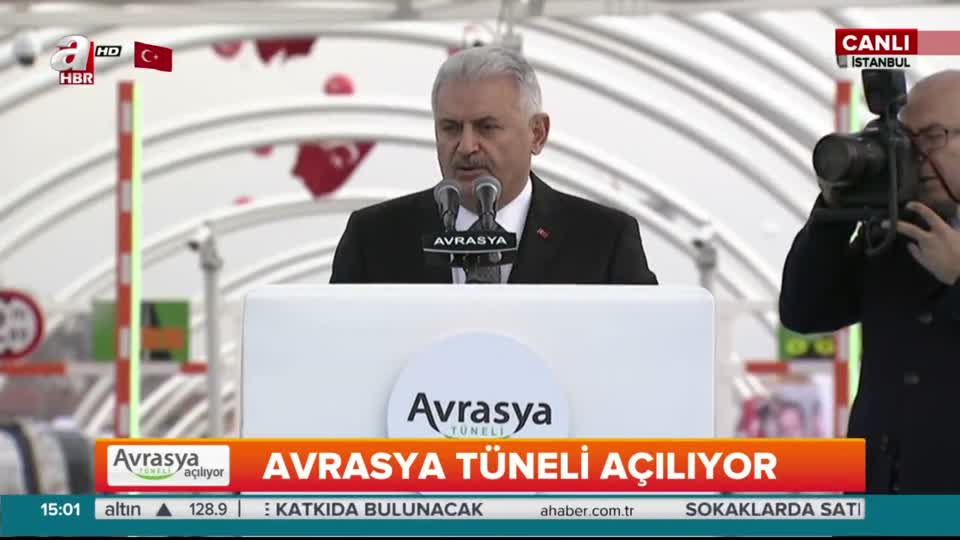 Başbakan Yıldırım Avrasya Tüneli açılışında konuştu