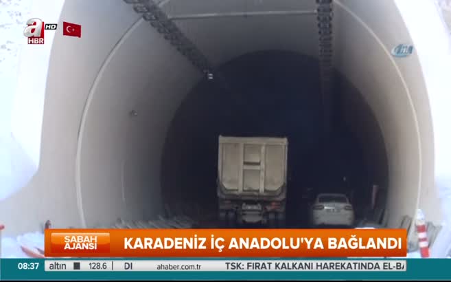 Ilgaz Tüneli açılışa hazır