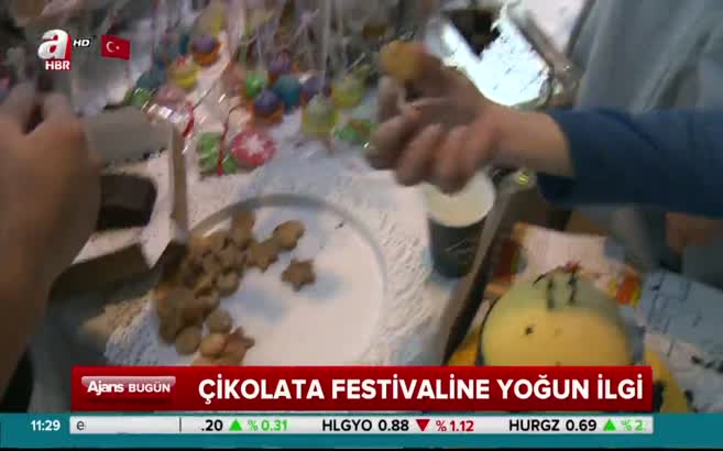 Çikolata festivaline yoğun ilgi