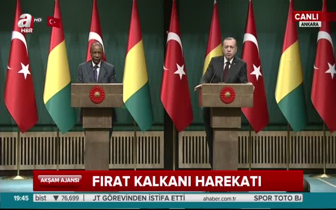 Cumhurbaşkanı Erdoğan'dan Fırat Kalkanı açıklaması