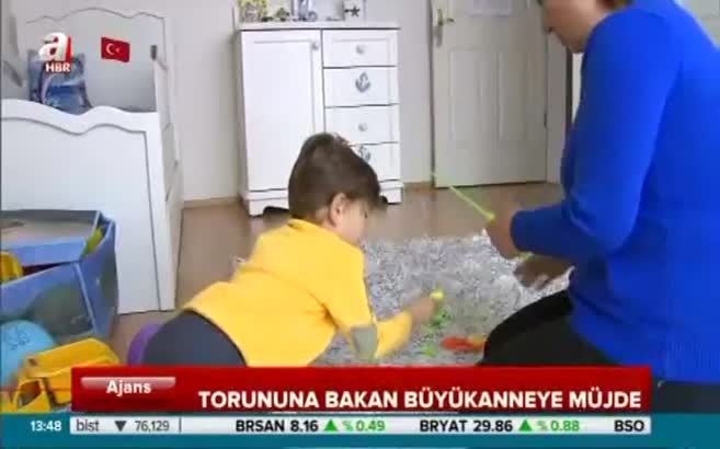 Torununa bakan büyükanneye müjde