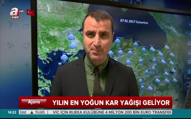 İstanbul'a kar saat kaçta yağacak?