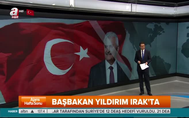 Başbakan Yıldırım Irak'ta resmi törenle karşılandı