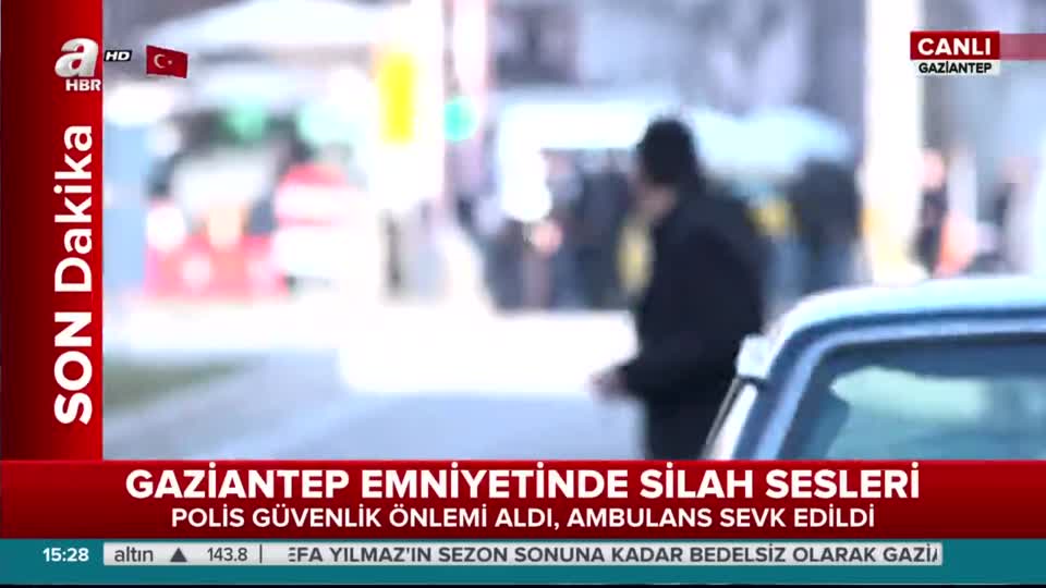 Gaziantep Emniyet Müdürlüğü'nde silah sesleri!