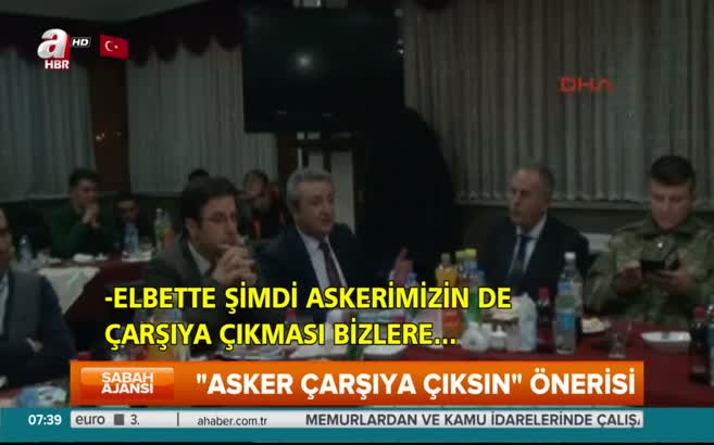 Tuğgeneral Tayanç'a asker çarşıya çıksın talebi