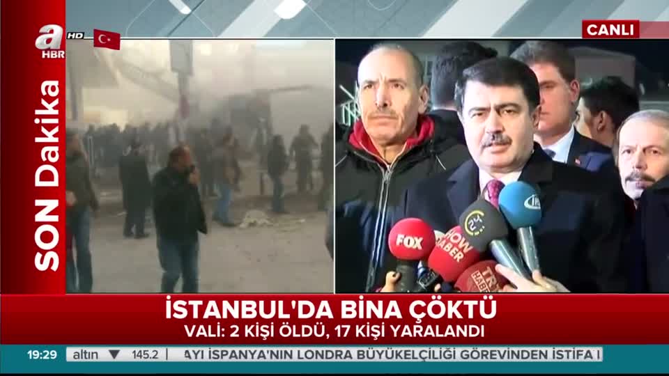 İstanbul Valisi Şahin: 2 ölü 17 yaralımız var