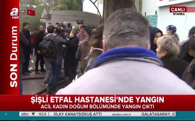 Şişli Etfal'de yangın! A Haber olay yerinde