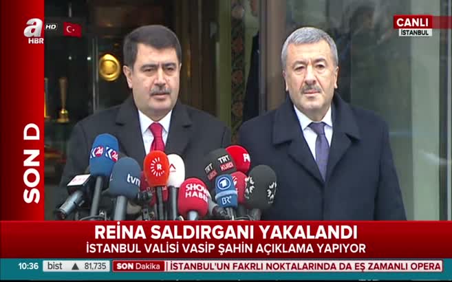 Vali Şahin, Reina saldırganının nasıl yakalandığını açıkladı