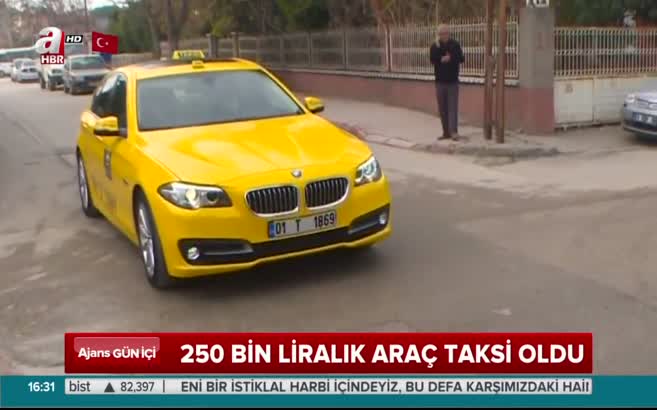 250 bin liralık araç taksi oldu