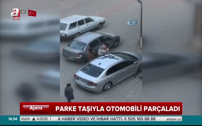 Kocasına kızdı otomobili parçaladı