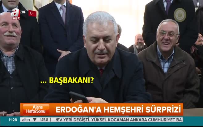 Erdoğan'a hemşehri sürprizi