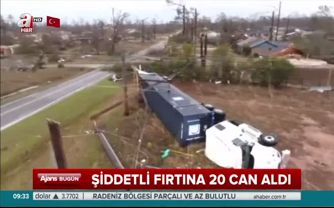 ABD'de fırtına vurdu: 20 ölü