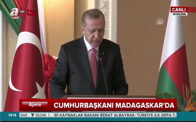 Cumhurbaşkanı Erdoğan'dan Madagaskar'da güldüren diyalog