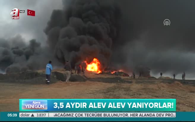 Petrol kuyuları hala yanıyor