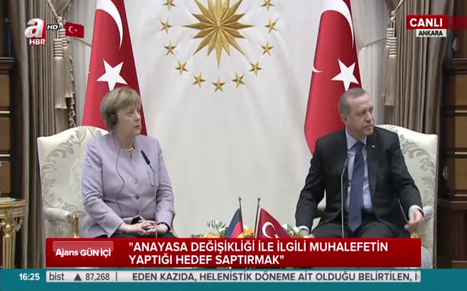 Erdoğan'dan Merkel'e ders gibi yanıt