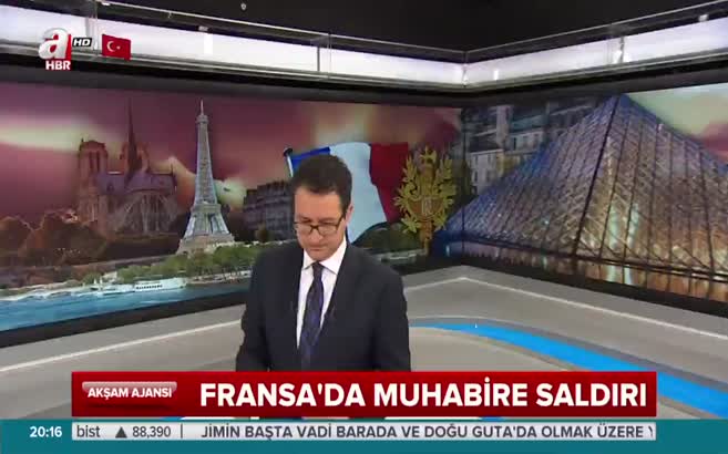 Fransa'da muhabire saldırı