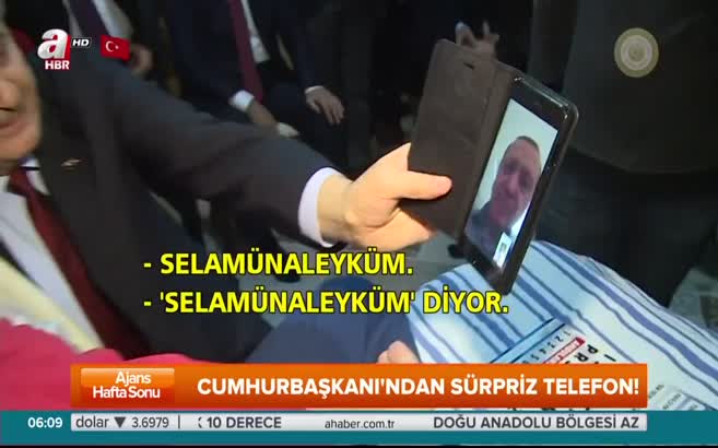 Cumhurbaşkanı Erdoğan'dan sürpriz telefon!
