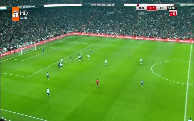 Vodafone Arena'da taraftar sahaya indi!