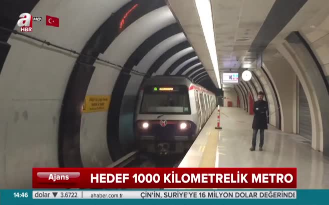 İstanbul için hedef 1000 kilometrelik metro