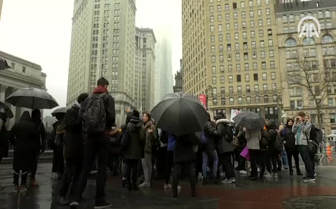 New York’ta lise öğrencilerinden Trump karşıtı protesto