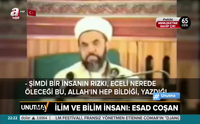 Esad Coşan 27 yıl önceden bugünleri görmüş!