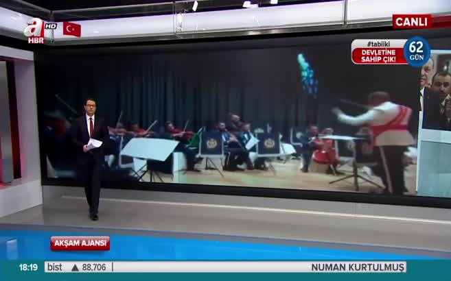 Cumhurbaşkanı Erdoğan'a 'Dirilişli' karşılama