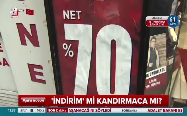 Mağazaların 'indirim' oyunu