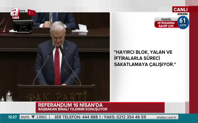 Başbakan Yıldırım seçmeni uyardı!