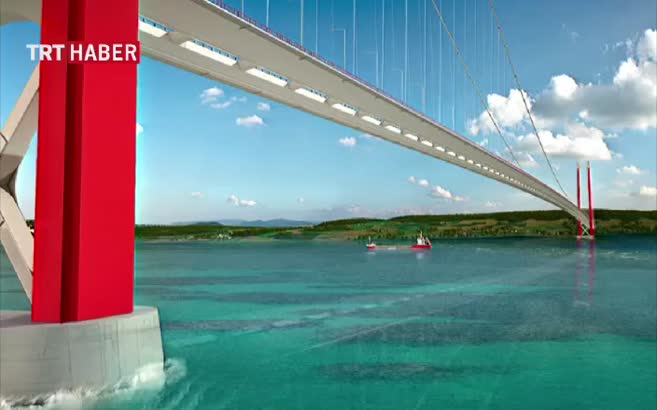 Ulaştırma Bakanı Arslan 1915 Çanakkale Köprüsü'nün görselleri ilk kez paylaştı