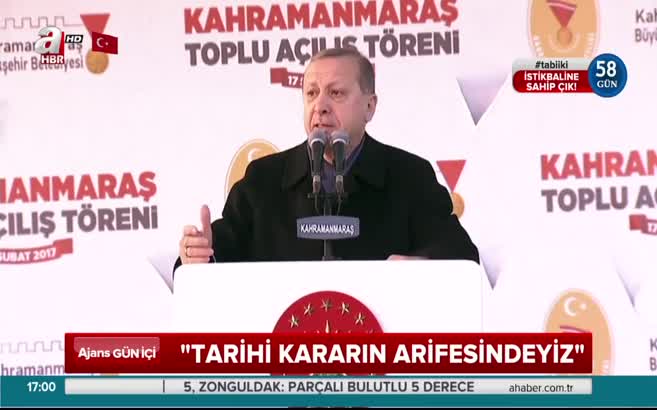 Erdoğan: İtirazları sisteme değil millete