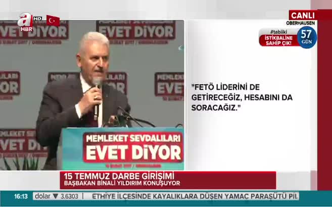 Yıldırım: Türkiye olarak rahatsız etmeye devam edeceğiz