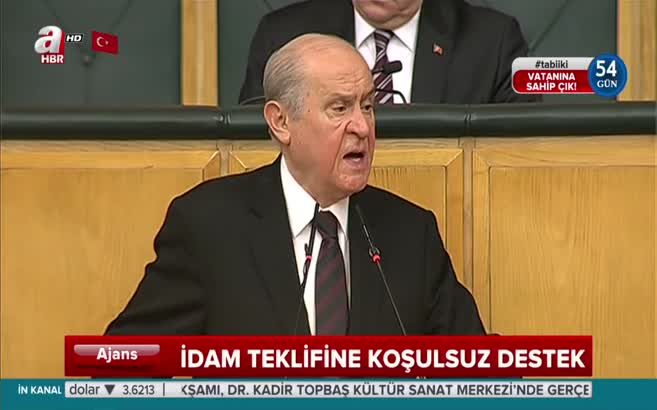 Bahçeli: İdama şartsız destek vereceğiz