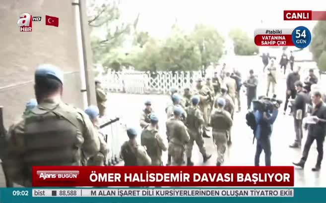 Ömer Halisdemir'i şehit eden hainlerin duruşma salonuna getirilişi