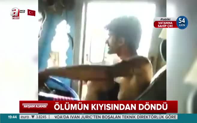 Ölümün kıyısından döndü