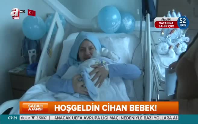 Kahraman şehidin oğlu dünyaya geldi