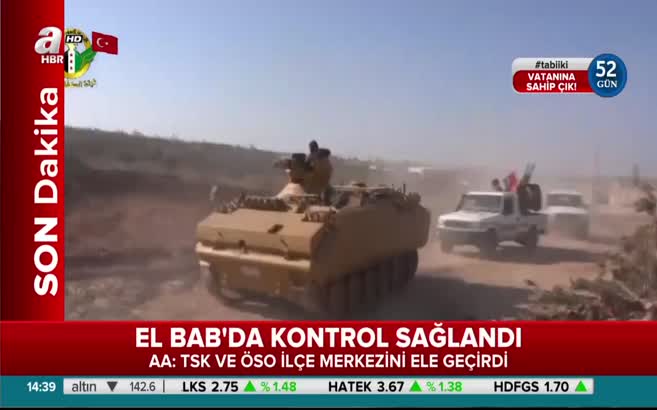 El Bab'ın merkezi ele geçirildi! İşte ilk görüntüler