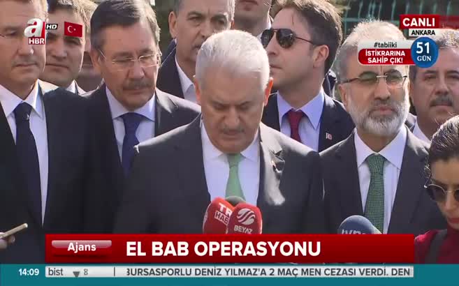 Başbakan'dan El-Bab açıklaması: Askerlerimize intihar saldırısı düzenlendi