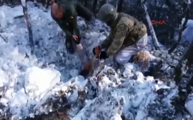 10 PKK'lı teröristin öldürüldüğü operasyonun görüntüleri